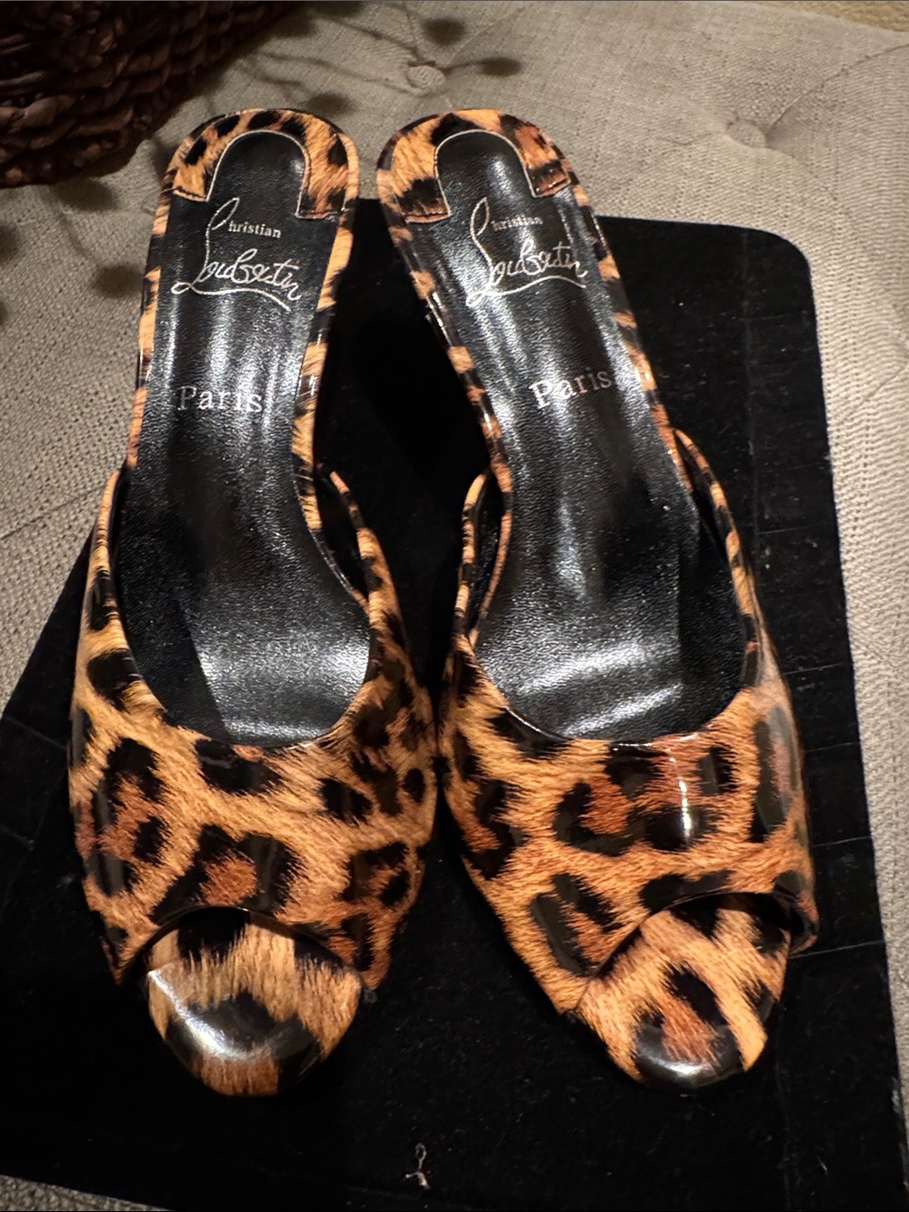 Red Bottoms Patent Leather Kitten Heels
